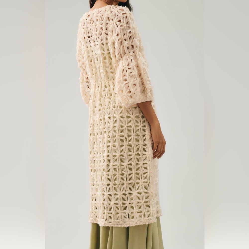Textured cutout duster by Anthropology - Picture 2 of 7